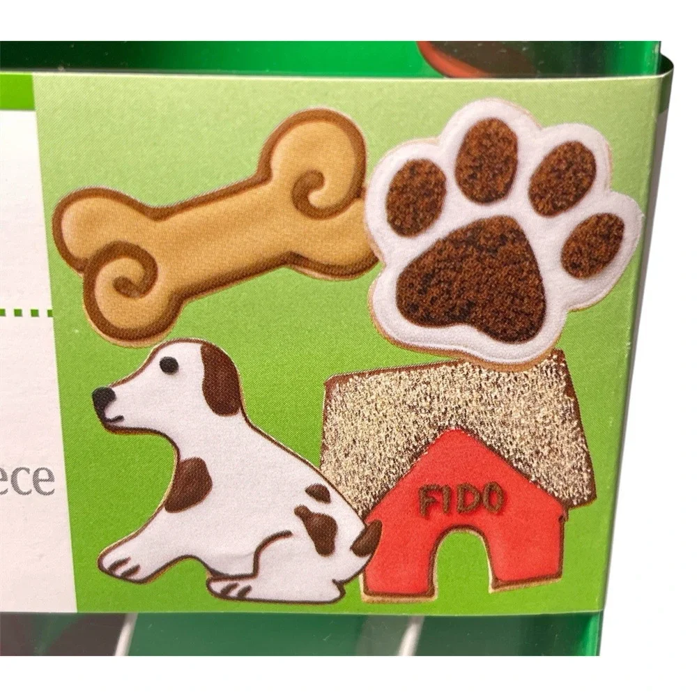 Wilton Pet Shaped Cookie Cutters Dog, Bone, Paw, Doghouse Set of 4